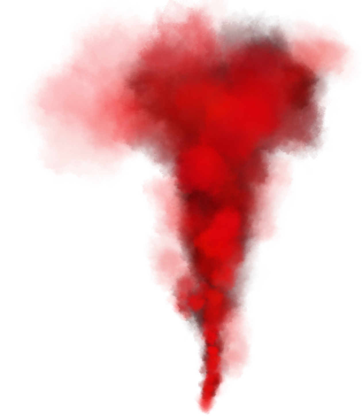 Rising Red Smoke